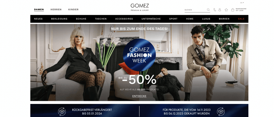 Gomez Online shop